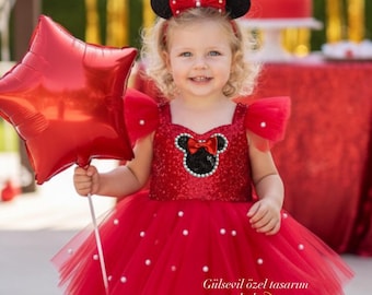 minnie mouse sequin dress Disney Store Minnie Mouse Bow Gold Sequin Shift Girls Party Dress Holiday NEW