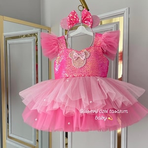 Hotpink Minni mause dress,Minnie Mouse costume,hotpink and pink minmie mouse,pink Minnie Mouse costume, minnie mause ,photo shoot