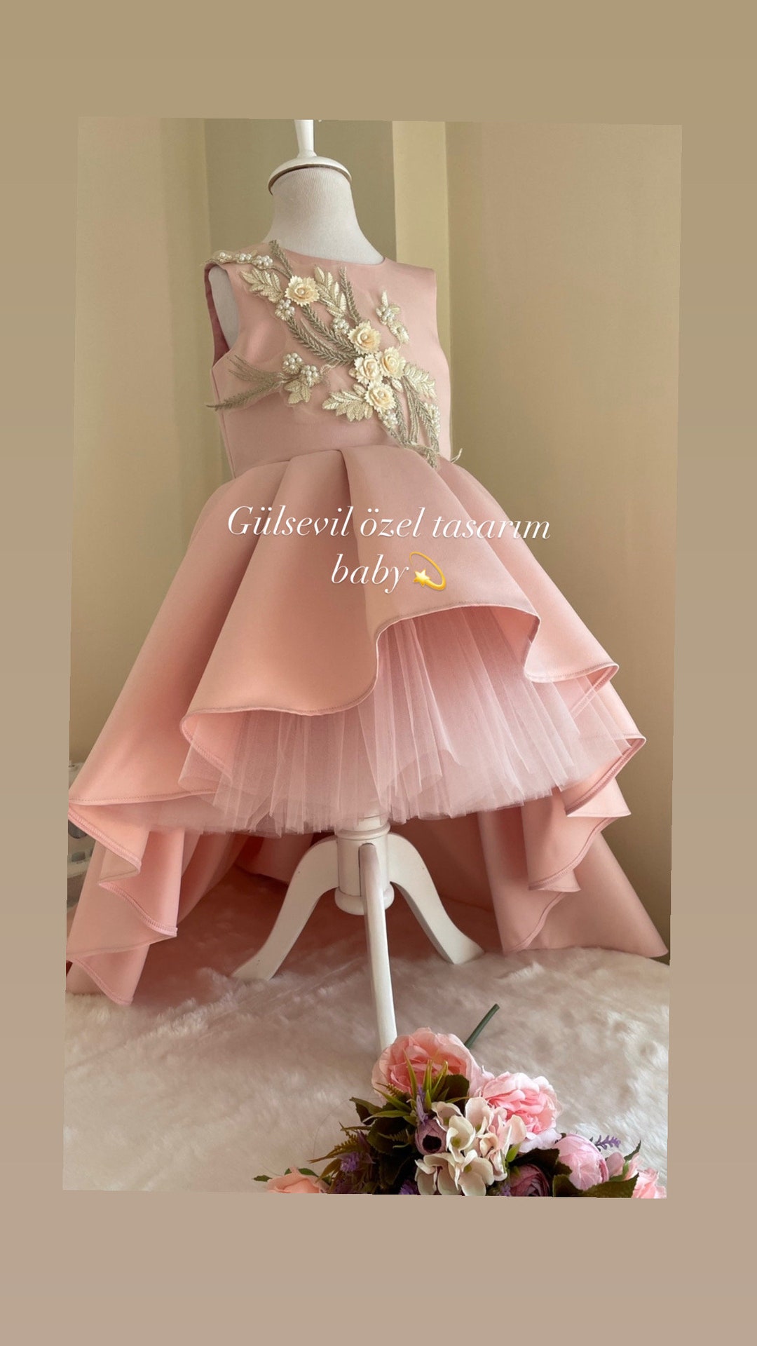New Born Baby Boy Chick Design Blended Stuff Dress In Pink Color main image 0