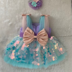 mermaid costume.mermaid dress ,Baby Girl Dress Special Occasion, First Birthday Dress, Baby Girl Party Dress,Ariel dress