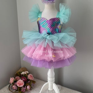 mermaid costume.mermaid dress ,Baby Girl Dress Special Occasion, First Birthday Dress, Baby Girl Party Dress,Ariel dress