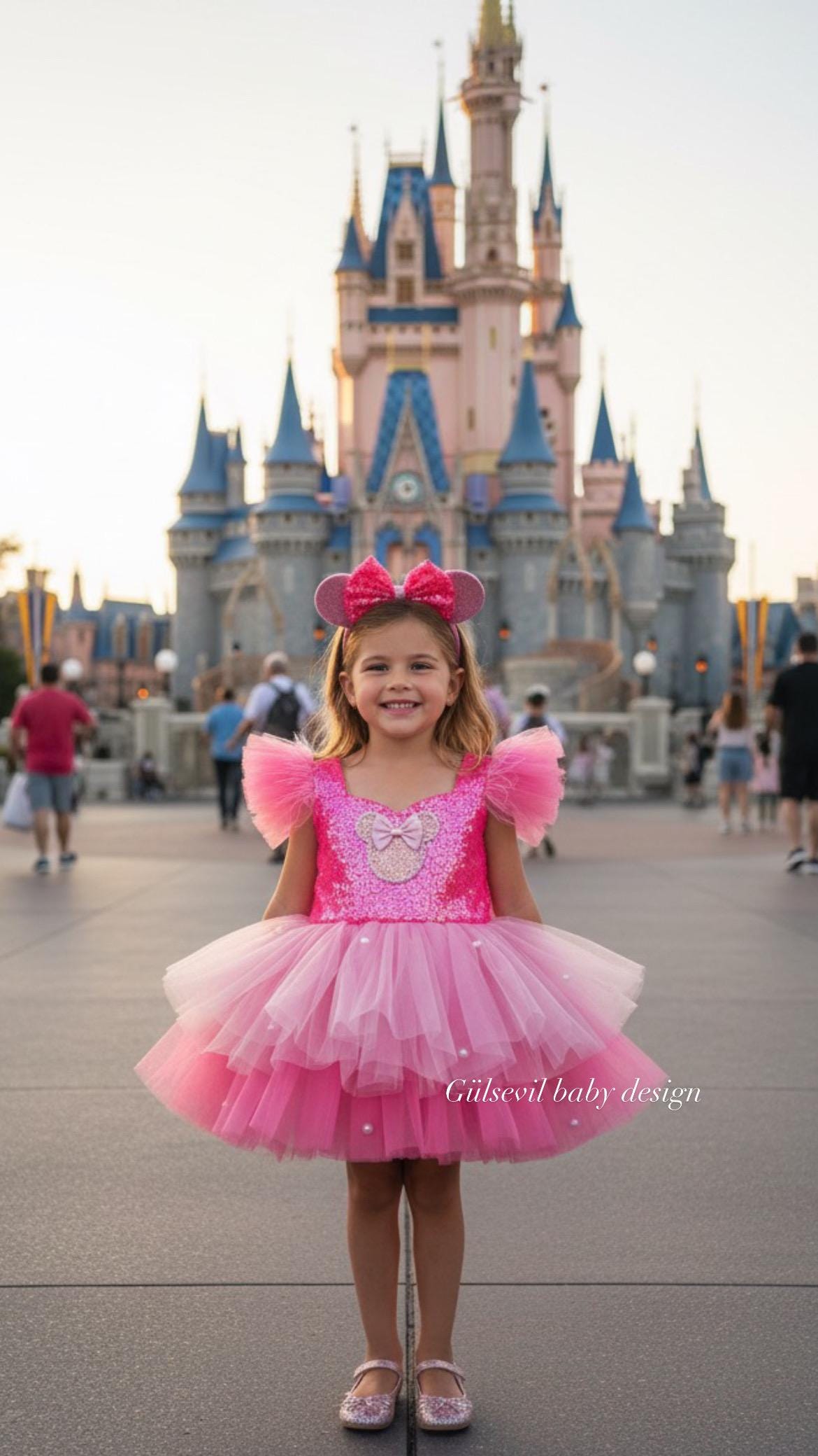 Handmade Hot Pink Minnie Mouse Tulle Dress: Costume Photo Shoot - Etsy