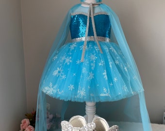 elsa costume, elsa dress ,Baby Girl Dress Special Occasion, First Birthday Dress, Baby Girl Party Dress,Elsa baby dress