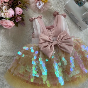 Mermaid Dresses mermaid costume Ariel dress mermaid dress Baby Girl Dress Special Occasion, First Birthday Dress, Ariel dress,mermaid buckle