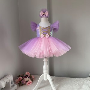Rapunzel dress , Rapunzel party,rapunzel baby girl,rapunzel concept,rapunzel costume, rapunzel birthday party,rapunzel with gold trim