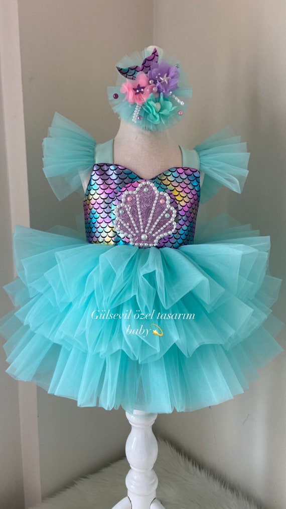 Mermaid Costume.mermaid Dress ,baby Girl Dress Special Occasion