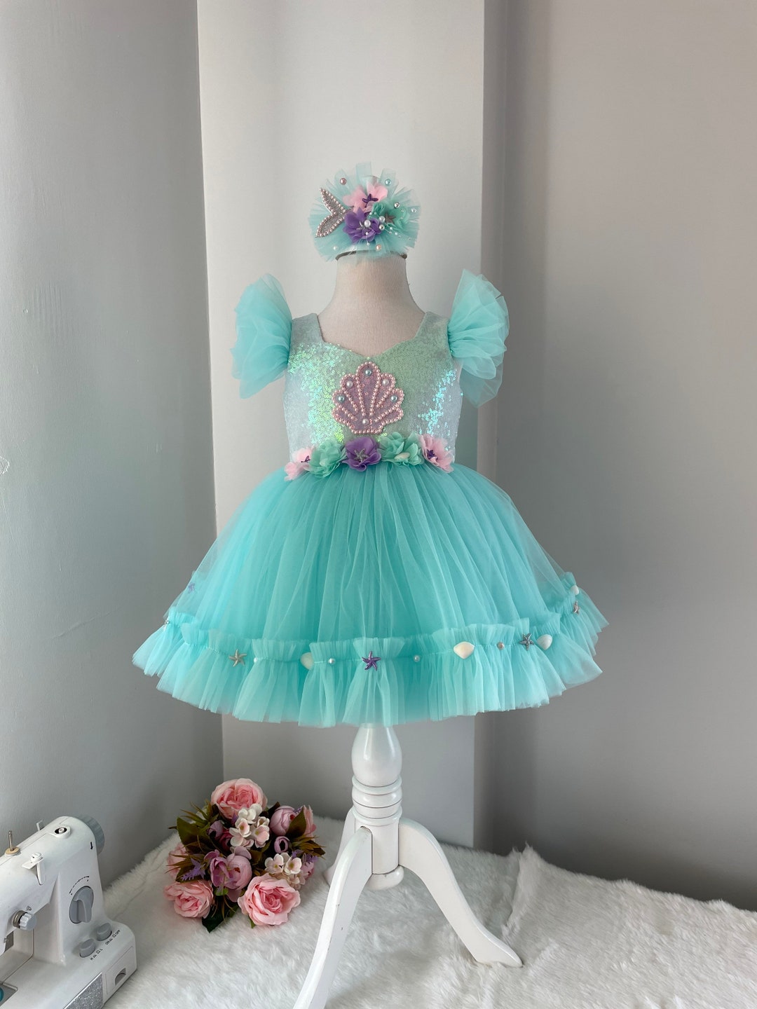 mermaid 1st birthday dress Mermaid Birthday Dress