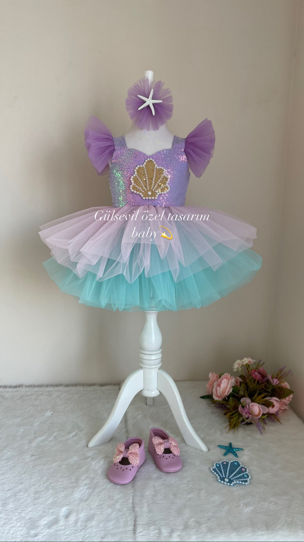 Mermaid Costume.mermaid Dress baby Girl Dress Special Occasion