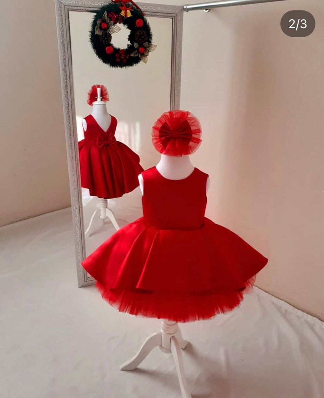 Christmas Dress, Red Dress, Christmas Dress, Christmas Concept, Baby ...