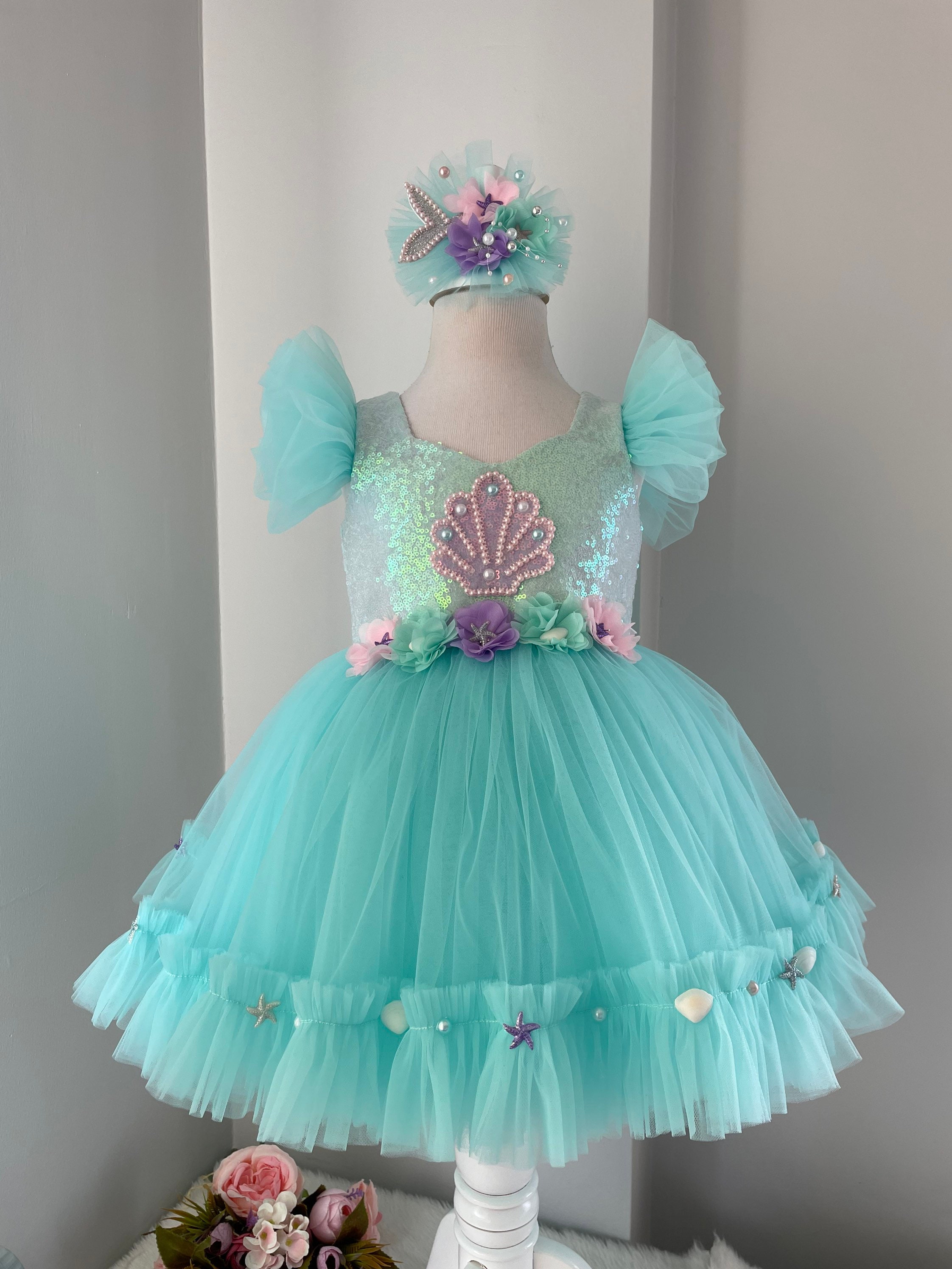 Little mermaid 2025 baby dress