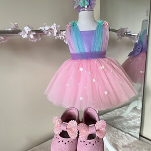 Mermaid Dresses mermaid costume mermaid dress Baby Girl Dress Special Occasion, First Birthday Dress, Ariel Dress,pink dress
