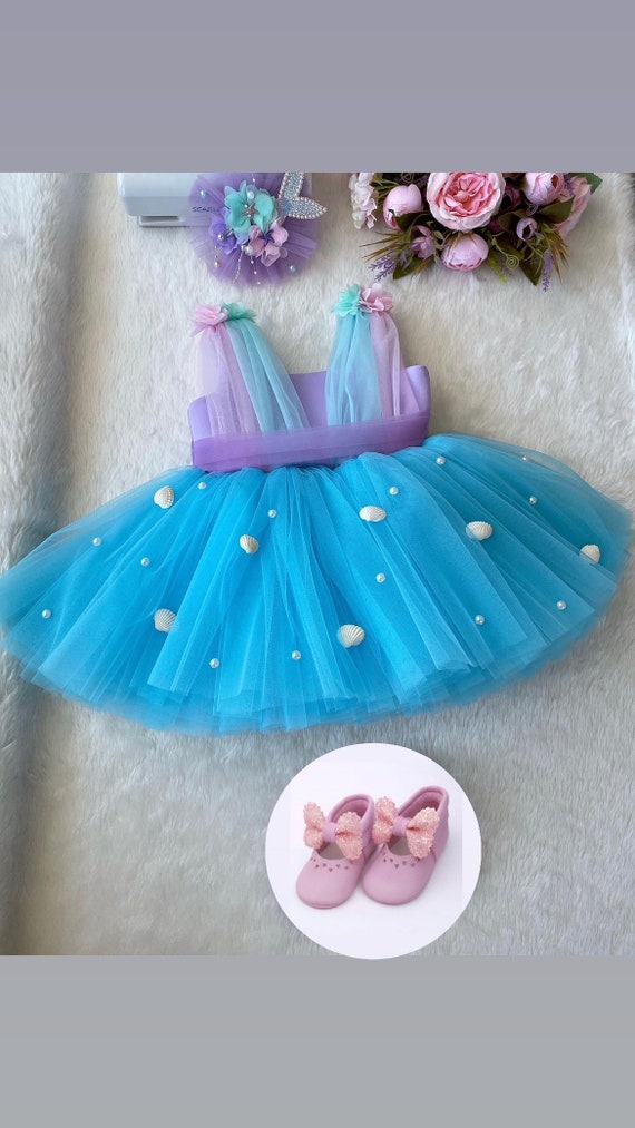 chinese dress ladies Flower Girls Pink Tulle Ruffled Mermaid Mother And Daughter Gowns