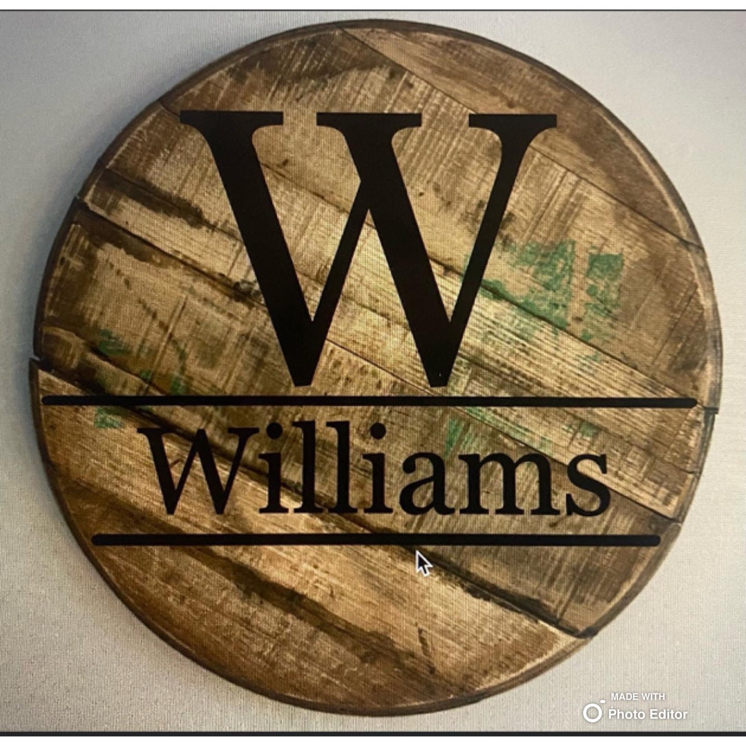 Authentic Whiskey Barrel Lids Etsy