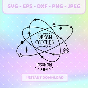 Dreamcatcher slapeloosheid World Tour 2024 logo k-pop SVG | png, jpg, eps, dxf | JiU SuA Siyeon Handong Yoohyeon Dami Gahyeon-vector, cricut