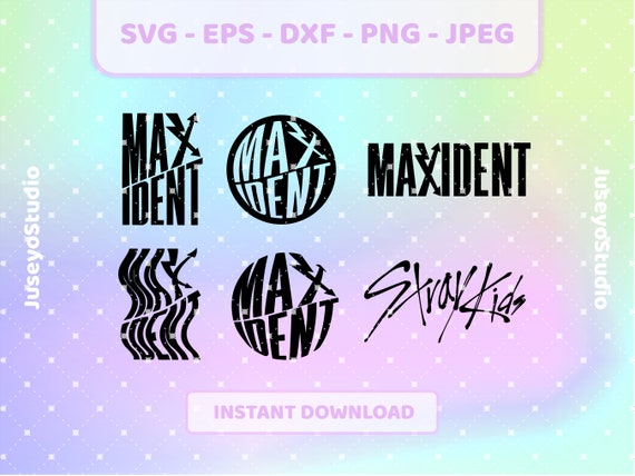 Stray Kids SKZ MAXIDENT Logo Set Kpop Svg | Png, Jpg, Eps
