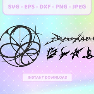 Aespa Supernova Symbole K-Pop svg | png, jpg, eps, dxf | Aespa Winter, Karina, Ningning, Giselle Vektorgrafik, Cricut Dateien für T-Shirts, Abziehbilder