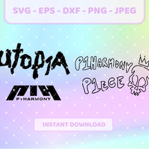 P1HARMONY P1ECE P1H Piwon Utop1a Tour-Logo k-pop svg | png, jpg, eps, dxf | Keeho, Theo, Jiung, Intak, Soul, Jongseob Vektor, Cricut-Dateien