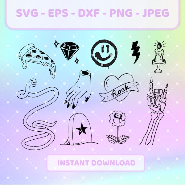 Stray Kids SKZ ROCK-STAR doodle logo set kpop svg | png, jpg, eps, dxf | Stray Kids vector, cricut files for t-shirts, decals