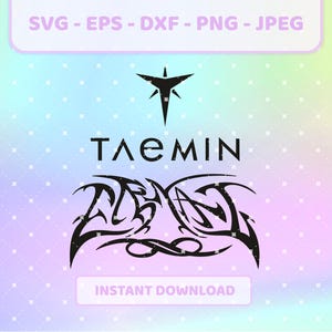 TAEMIN-logo Eeuwig ornament kpop svg | png, jpg, eps, dxf | Taemin, Shinee-logovector, cricutbestanden voor T-shirts, draagtassen, stickers