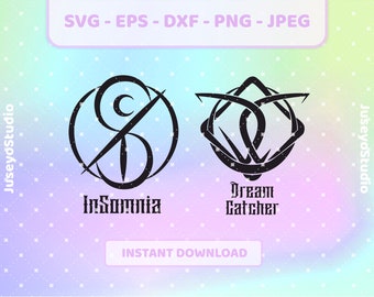 Dreamcatcher Insomnia logo k-pop svg | png, jpg, eps, dxf | JiU SuA Siyeon Handong Yoohyeon Dami Gahyeon vector, cricut files