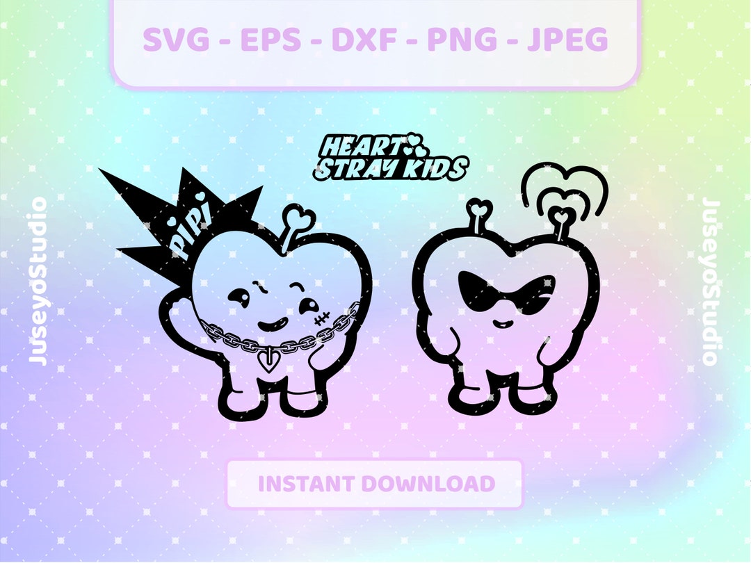 chi-myi Stray Kids MAXIDENT CASE 143 Pipi Hearts Kpop Svg | Png, Jpg