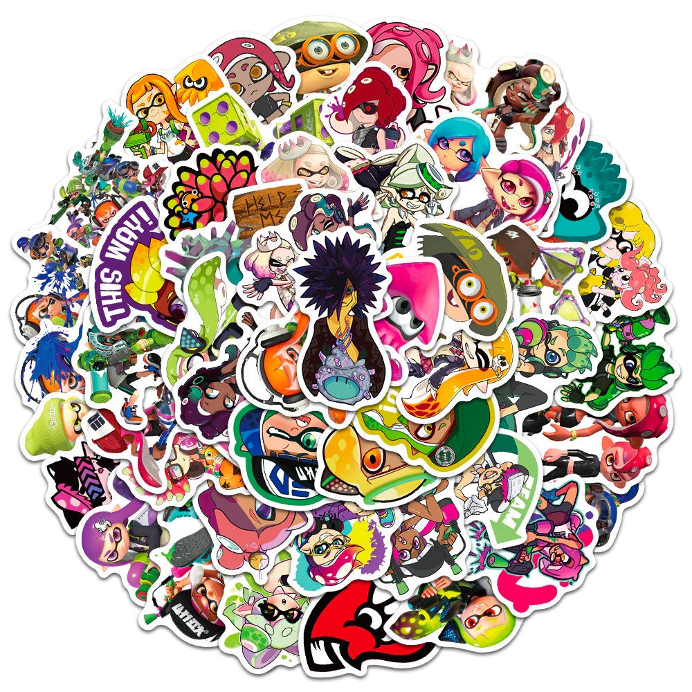 Splatoon Gamer Stickers Waterproof DIY Decale gift Etsy