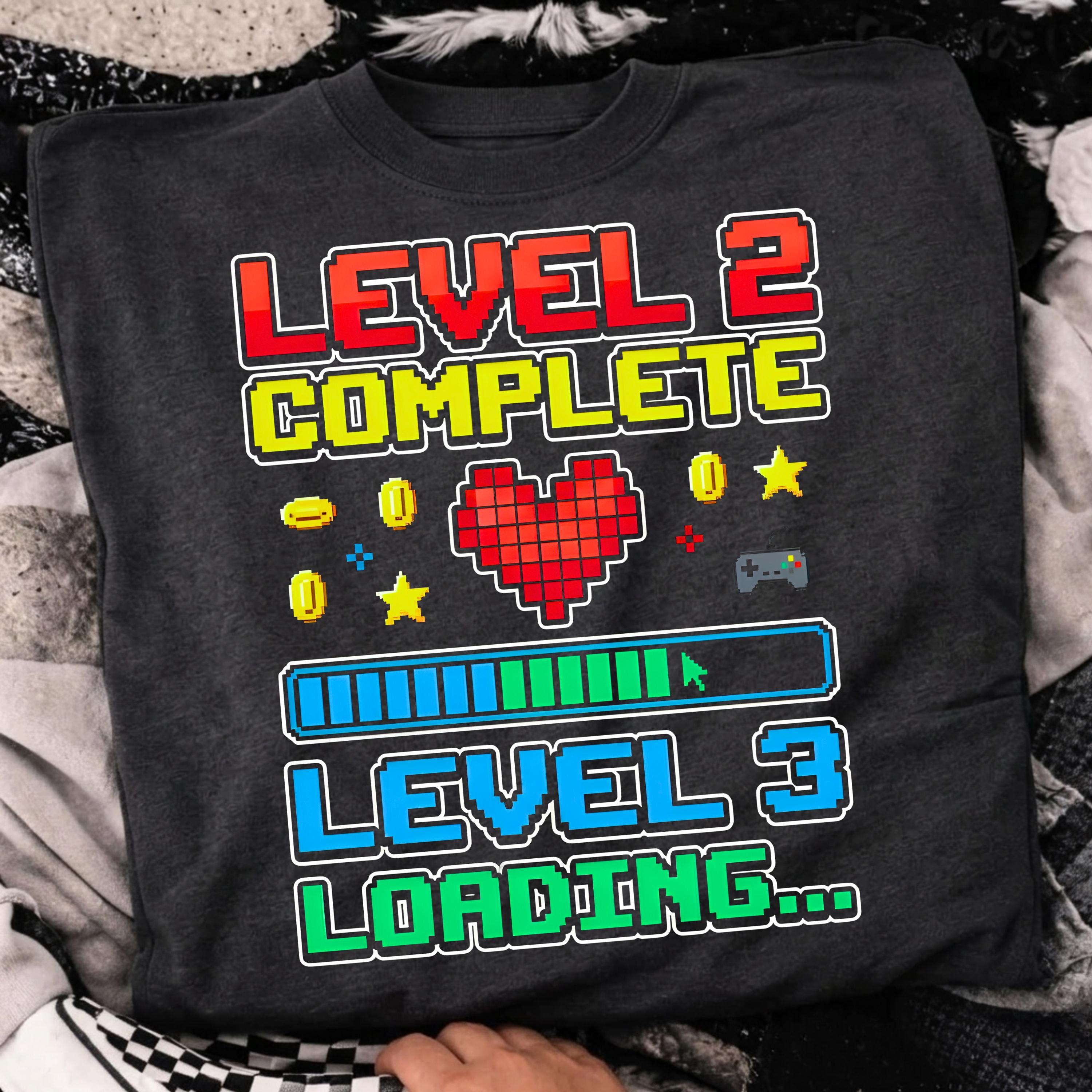 Level Two Pixel Sign Level 2 Complete PNG | Gamer Pixel Art Design | Retro Gaming ...