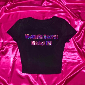 Y2K Baby Tee: Victoria Secret Model IRL Graphic Crop Top