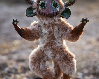 Meadow Imp art doll creature handmade