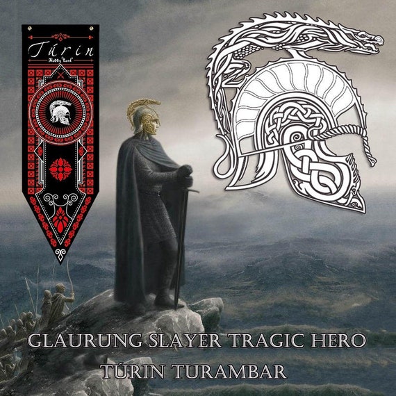 My Turin Turambar vs Glaurung drawing : r/lotr