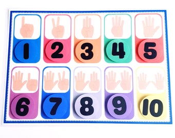 Number Matching Game, Printable Learning Numbers