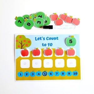 Apple Counting Activity Numbers 1 to 10 Count for Kids