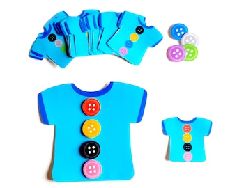 Printable Pattern Activity with Buttons