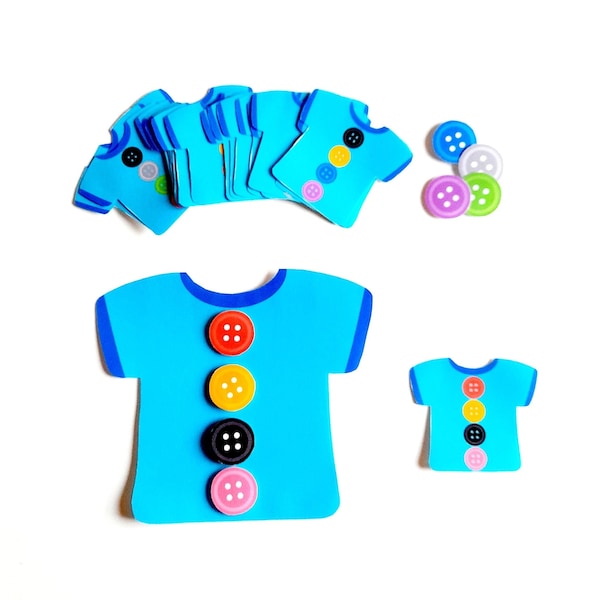 Printable Pattern Activity with Buttons