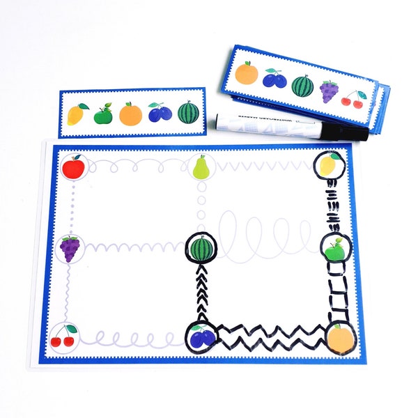 Fruits Pattern Activity, Copy the Pattern , Printable Pattern Activity For Toddlers,