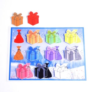 Color Activity with gifts, Fine Motor Activities for Toddlers and Preschoolers