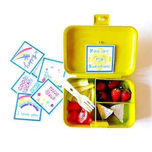 Notes de boîte à lunch imprimables pour enfants, 6 bonnes notes