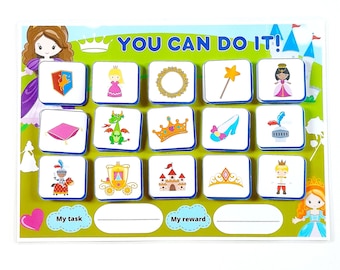 Princess Reward Chart, Printable Behavior Chart, Responsibility Chart, Printable Home school Rewards, Instant Download, PDF, Toddler Chart,