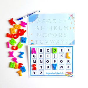 Match The Letters and Tracing Alphabet