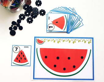 Watermelon Seed Counting Activity for Toddlers and Preschoolers, Learn To count 1 To 20