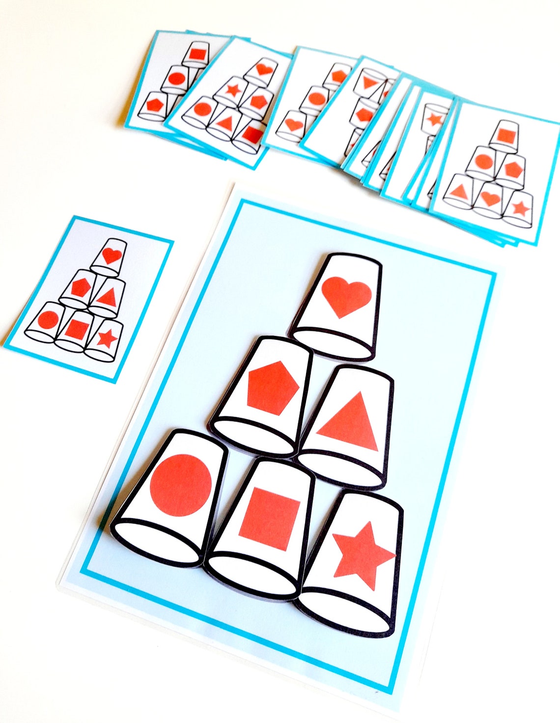 Printable Pattern Activity With Shapes - Etsy