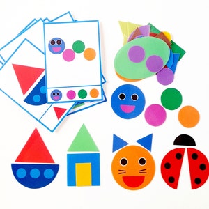 Puzzle Activity with Shapes and Pattern Activity for Toddlers
