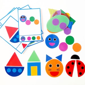 Puzzle Activity with Shapes and Pattern Activity for Toddlers