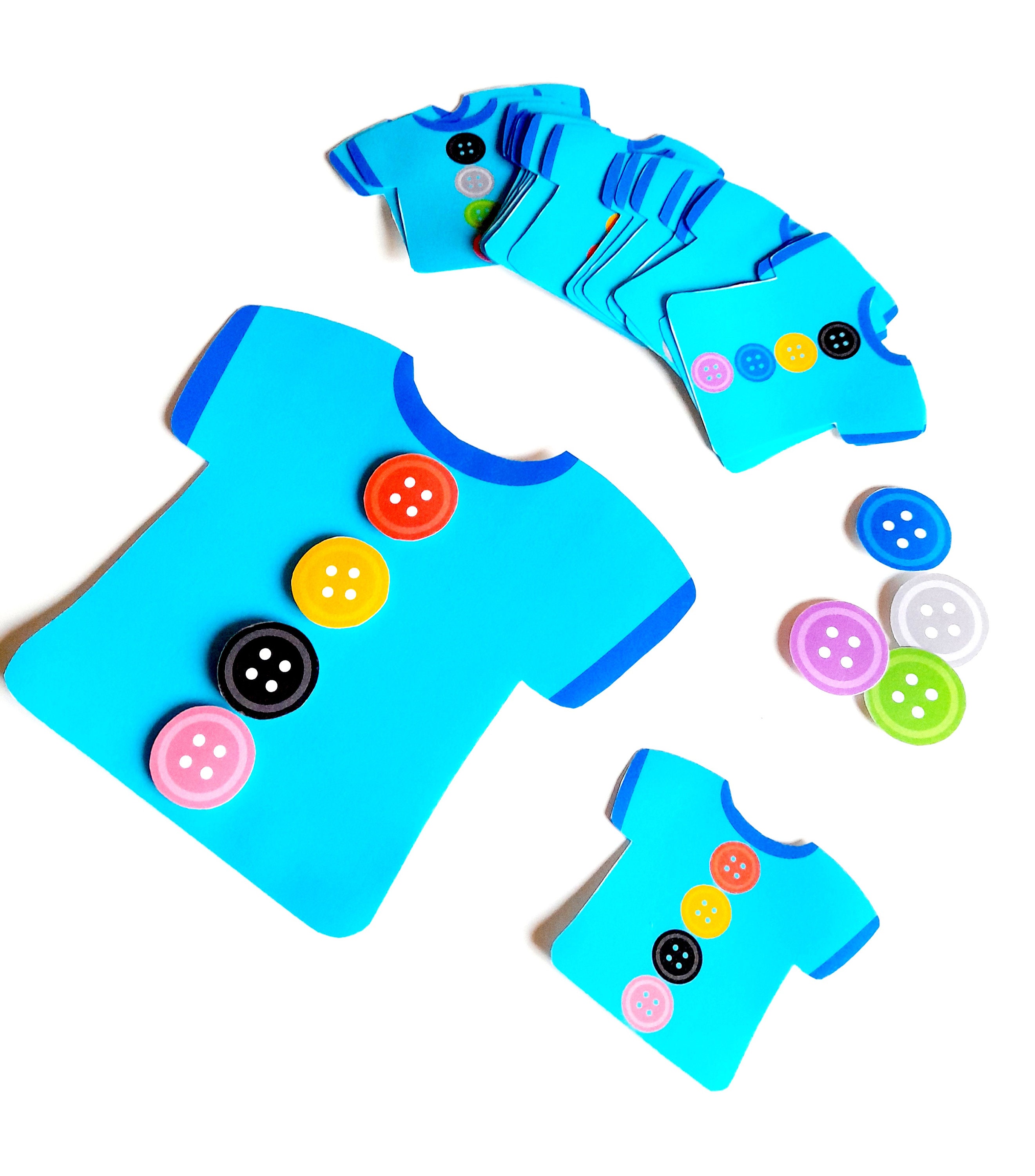 Printable Pattern Activity With Buttons - Etsy