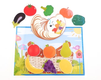 Fruit and Vegetable Pattern Activity, Fine Motor Skills