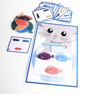 Activité sur les schémas directionnels, Jeu d&#39;association des couleurs, Motricité fine