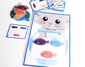 Actividad de patrones de dirección, juego de combinación de colores, habilidades motoras finas