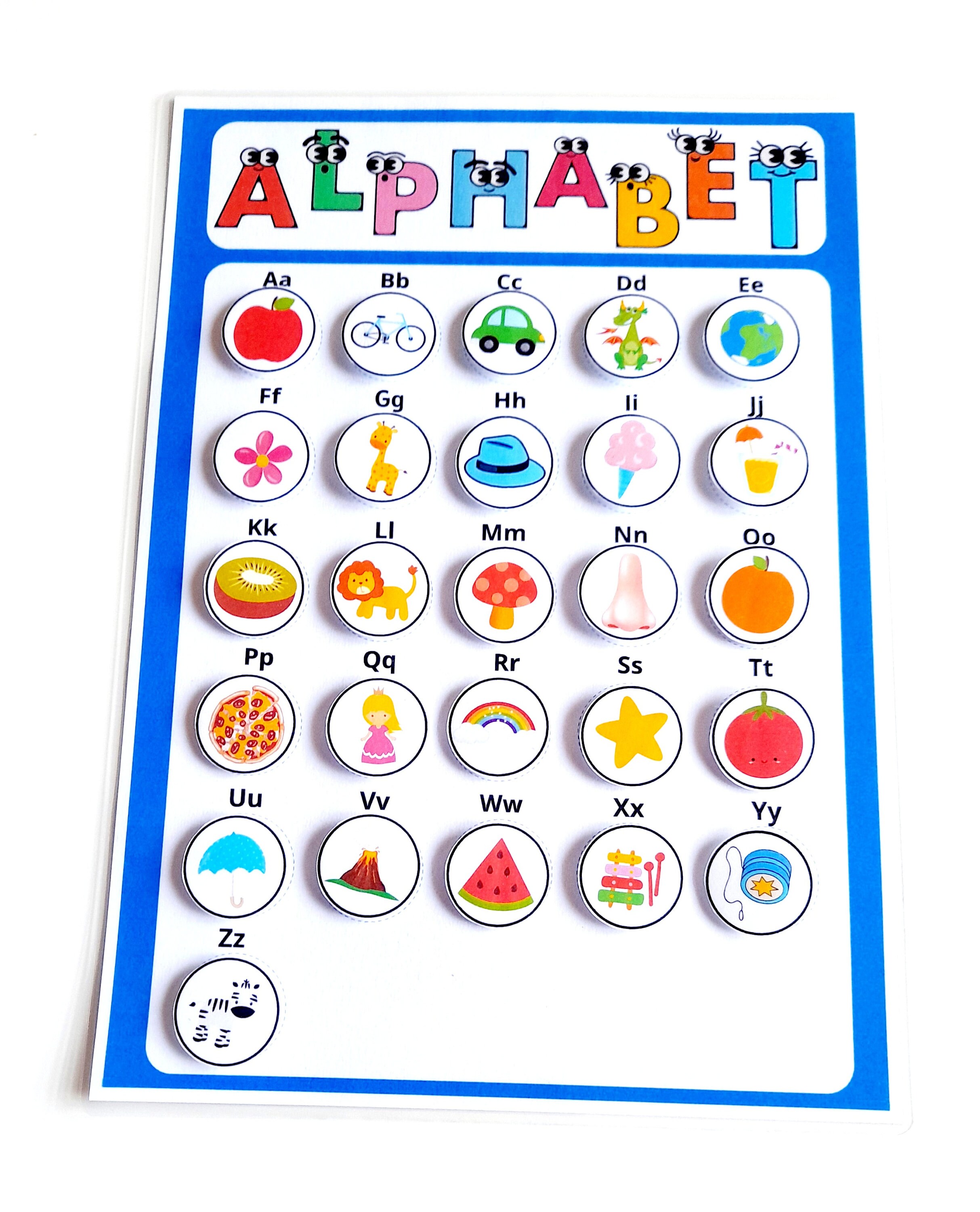 Beginning Sound Worksheet, Phonics Activity , Alphabet Game, Alphabet ...