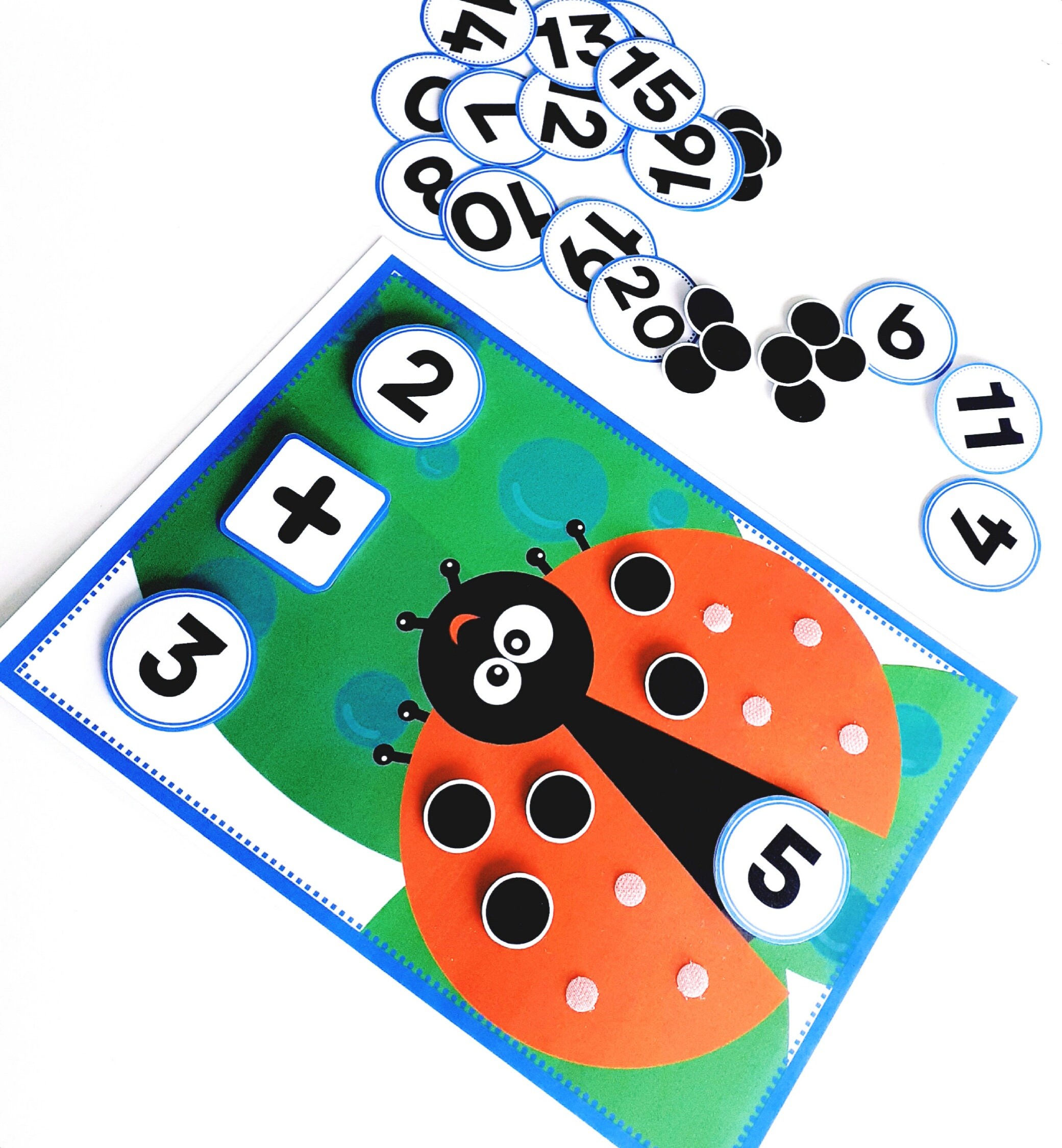 Count and Addition 1 to 20, Counting Toys for Toddlers, Fine Motor ...
