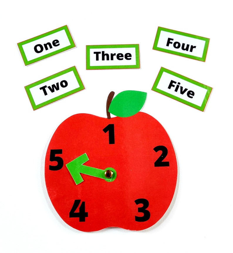 Apple Counting Activity Preschool Counting Kindergarten Etsy